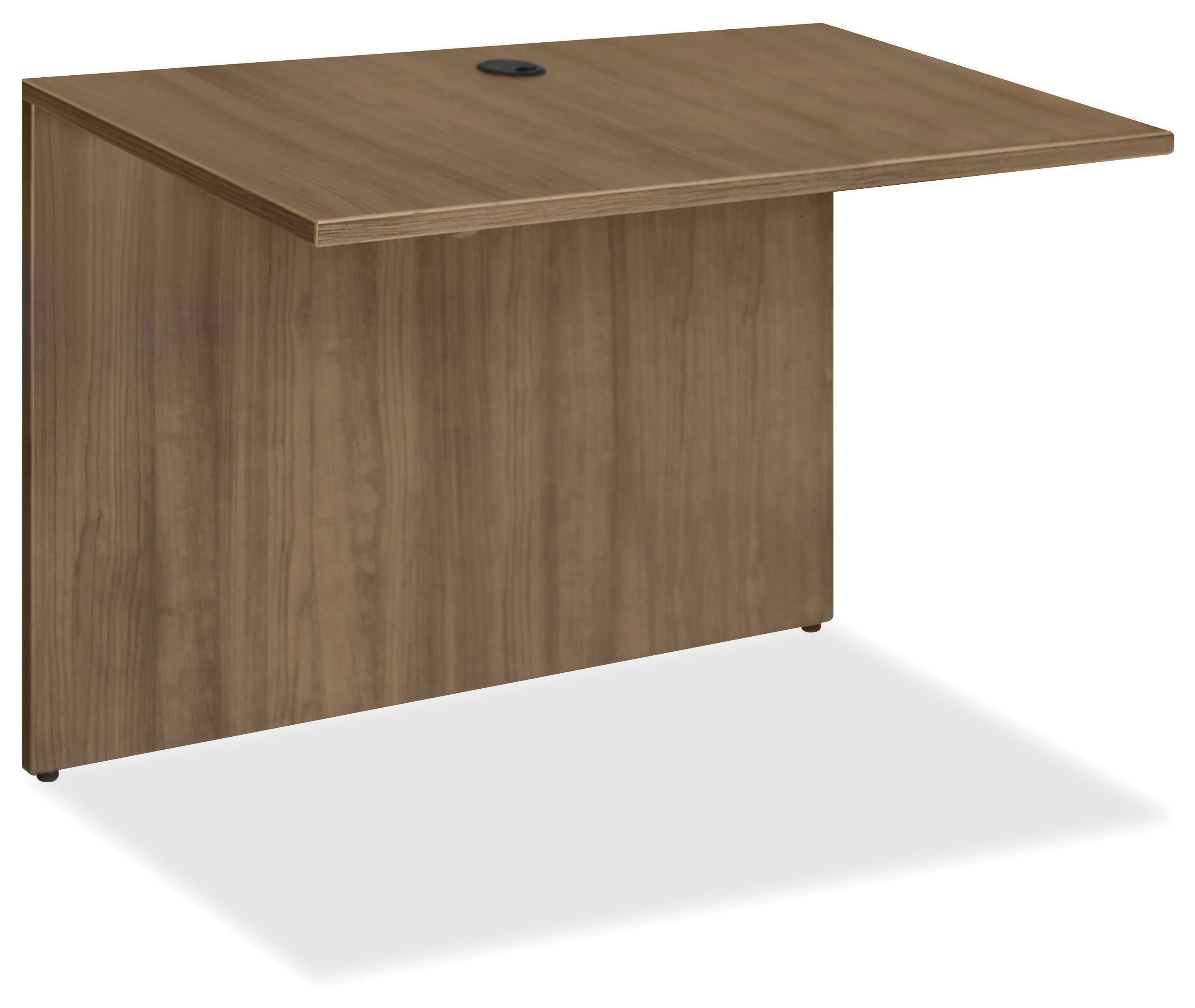 Lorell Walnut Laminate Office Suite Desking, Bridge, 41-3/8 x 23-5/8 x 29-1/2 Inches, Walnut 1531533